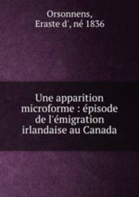 Une apparition microforme : episode de l