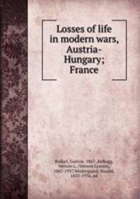 Losses of life in modern wars, Austria-Hungary; France