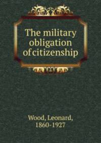 The military obligation of citizenship