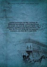 Lettres pastorales de Mgr. l