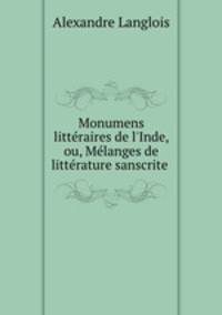 Monumens litteraires de l