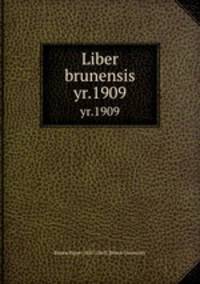 Liber brunensis. yr.1909