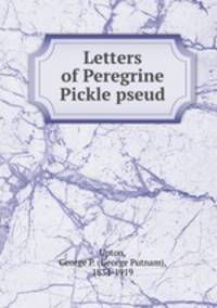 Letters of Peregrine Pickle pseud