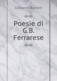 Poesie di G.B. Ferrarese