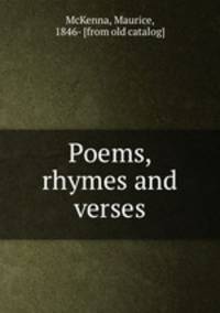Poems, rhymes and verses