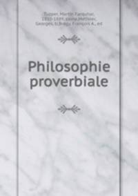 Philosophie proverbiale