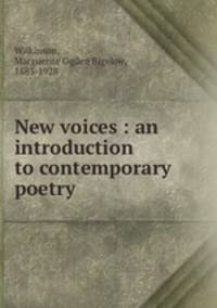 New voices : an introduction to contemporary poetry