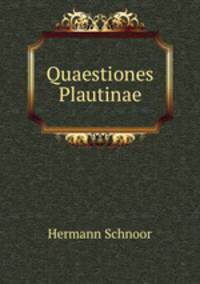Quaestiones Plautinae