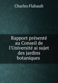 Rapport presente au Conseil de l