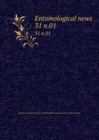 Entomological news. 31 n.01