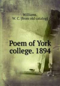 Poem of York college. 1894