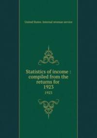 Statistics of income : compiled from the returns for .. 1923