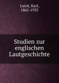 Studien zur englischen Lautgeschichte