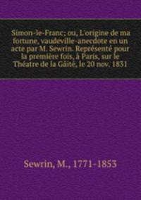 Simon-le-Franc; ou, L