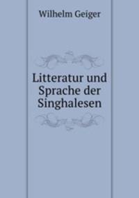 Litteratur und Sprache der Singhalesen