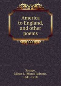 America to England, and other poems