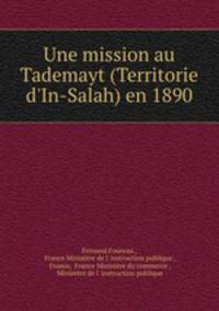 Une mission au Tademayt (Territorie d