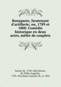 Bonaparte, lieutenant d