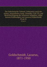 Der babylonische Talmud. Der Traktat Sukkah Band 3 Part 1