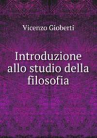 Introduzione allo studio della filosofia