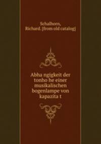 Abha?ngigkeit der tonho?he einer musikalischen bogenlampe von kapazita?t