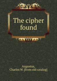 The cipher found