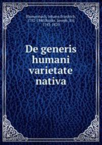De generis humani varietate nativa