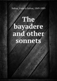 The bayadere and other sonnets