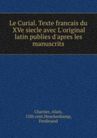 Le Curial. Texte francais du XVe siecle avec L