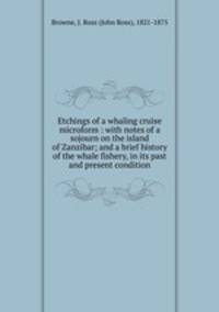 Etchings of a whaling cruise microform : with notes of a sojourn on the island of Zanzibar; and a brief history of the whale fishery, in its past and present condition