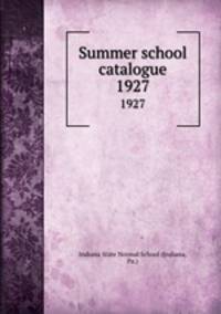Summer school catalogue. 1927
