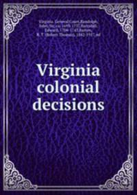 Virginia colonial decisions