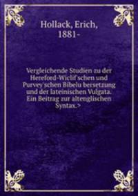 Vergleichende Studien zu der Hereford-Wiclif