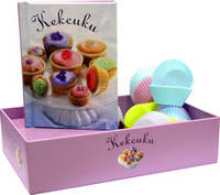 Кексики (Книга + 16 многоразовых силиконовых формочек) (+ )