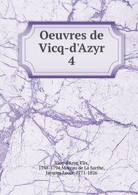 Oeuvres de Vicq-d'Azyr