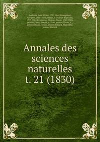 Annales des sciences naturelles