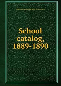 School catalog, 1889-1890