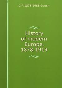 History of modern Europe, 1878-1919