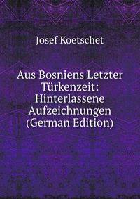 Aus Bosniens Letzter Turkenzeit: Hinterlassene Aufzeichnungen (German Edition)