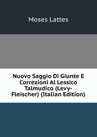 Nuovo Saggio Di Giunte E Correzioni Al Lessico Talmudico (Levy-Fleischer) (Italian Edition)