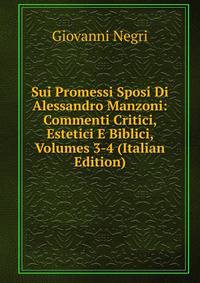 Sui Promessi Sposi Di Alessandro Manzoni: Commenti Critici, Estetici E Biblici, Volumes 3-4 (Italian Edition)