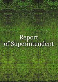 Report of Superintendent