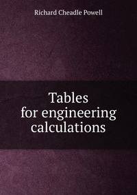 Tables for engineering calculations