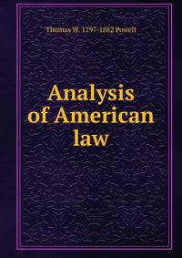 Analysis of American law