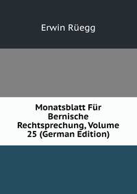 Monatsblatt Fur Bernische Rechtsprechung, Volume 25 (German Edition)