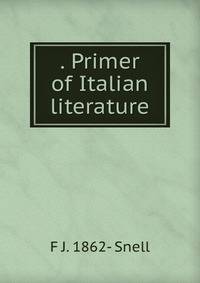 . Primer of Italian literature