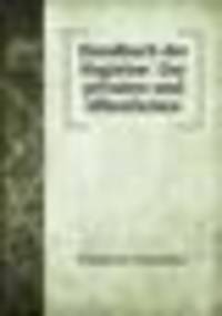 Handbuch der Hygieine: Der privaten und offentlichen