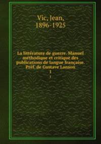 La litterature de guerre
