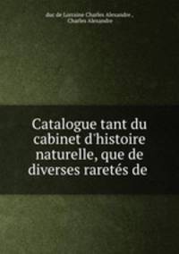 Catalogue tant du cabinet d