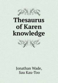 Thesaurus of Karen knowledge